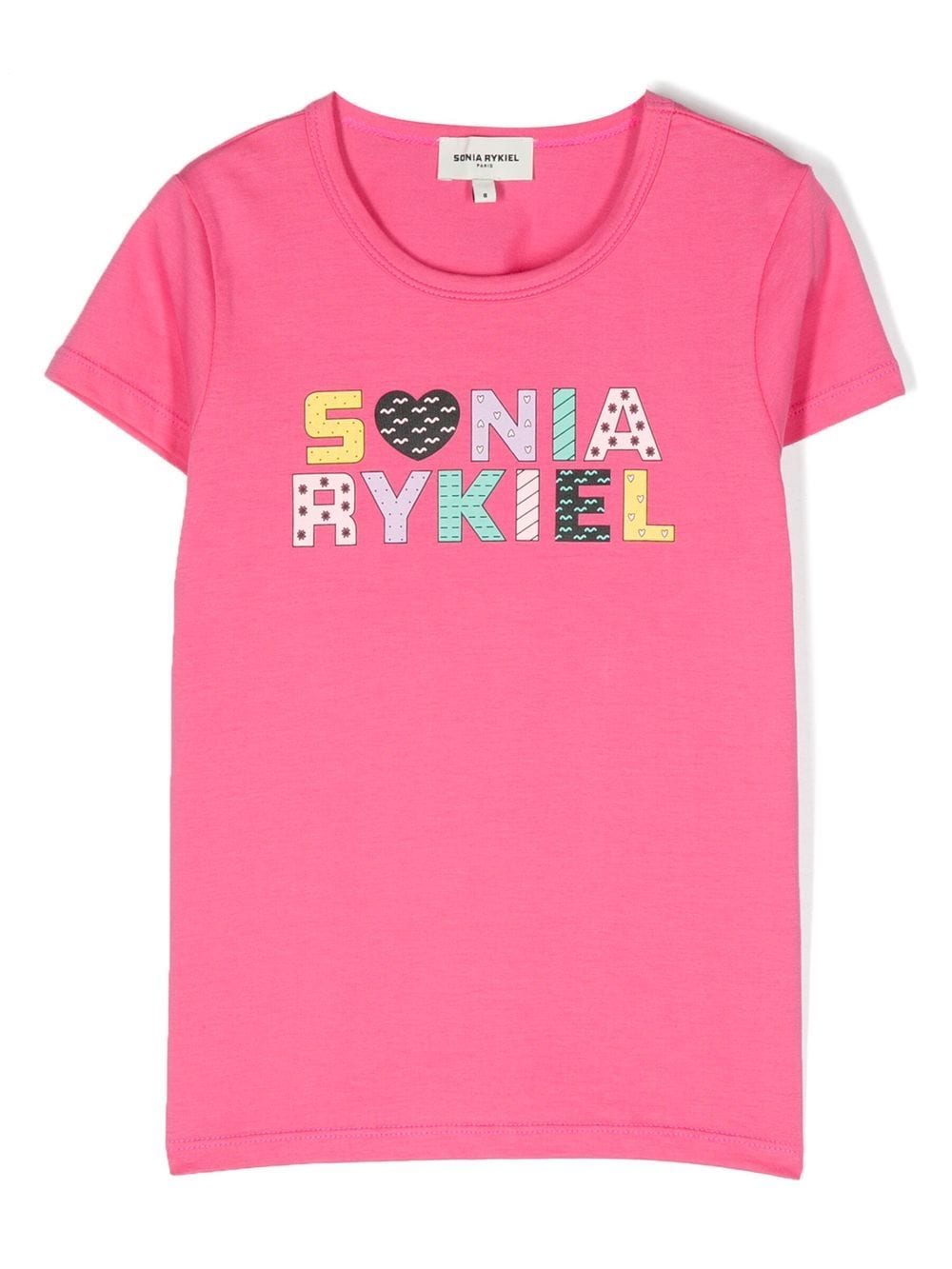 SONIA RYKIEL ENFANT logo-print short-sleeve T-shirt - Pink von SONIA RYKIEL ENFANT