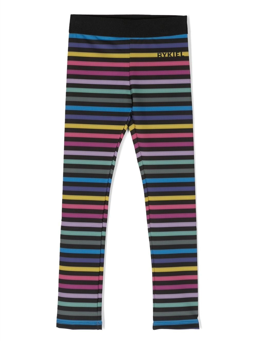 SONIA RYKIEL ENFANT logo-print striped leggings - Black von SONIA RYKIEL ENFANT