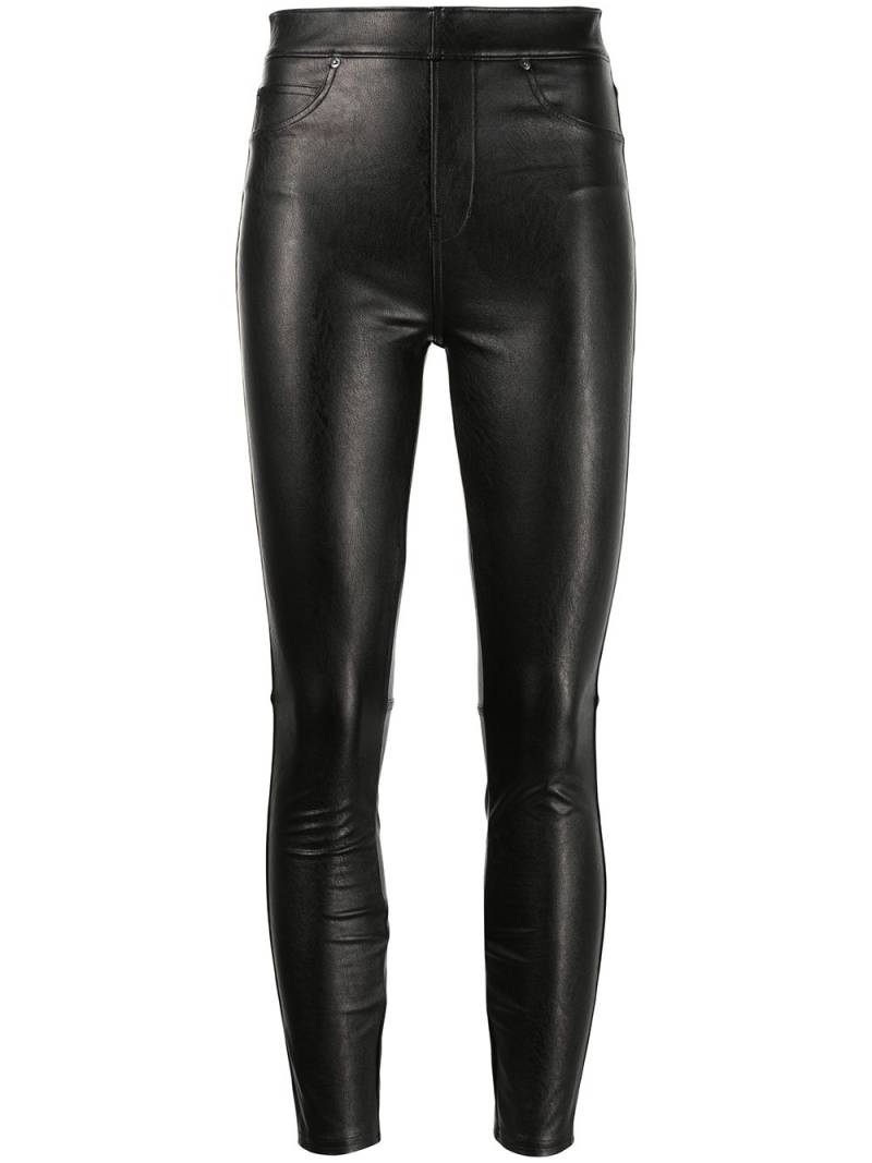 SPANX Like Leather high-rise skinny pants - Black von SPANX