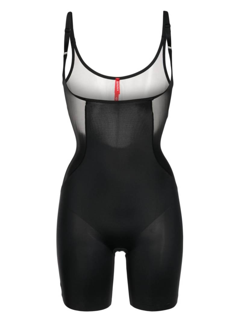 SPANX Shaping mesh-panel bodysuit - Black von SPANX