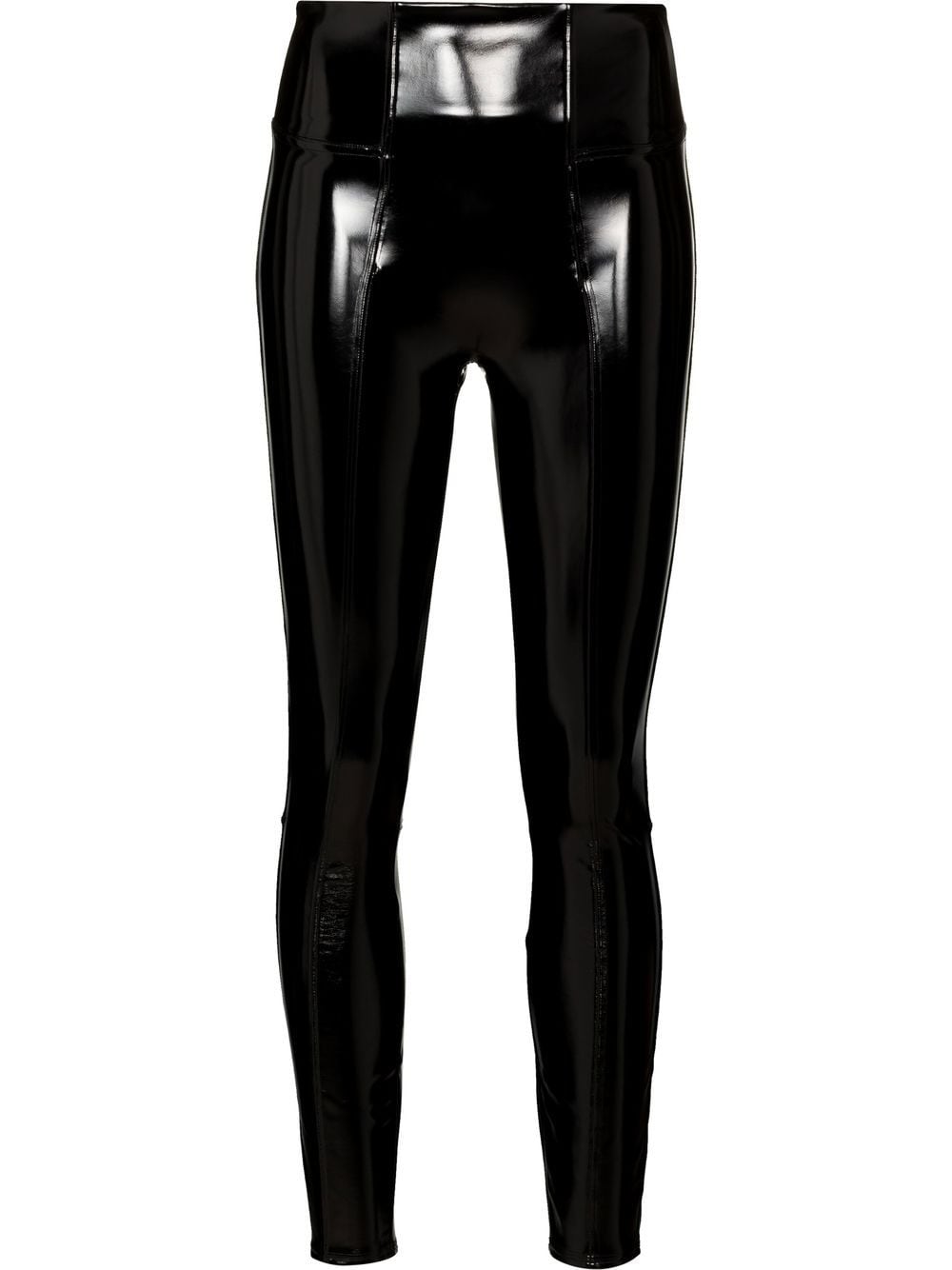 SPANX cropped faux leather leggings - Black von SPANX