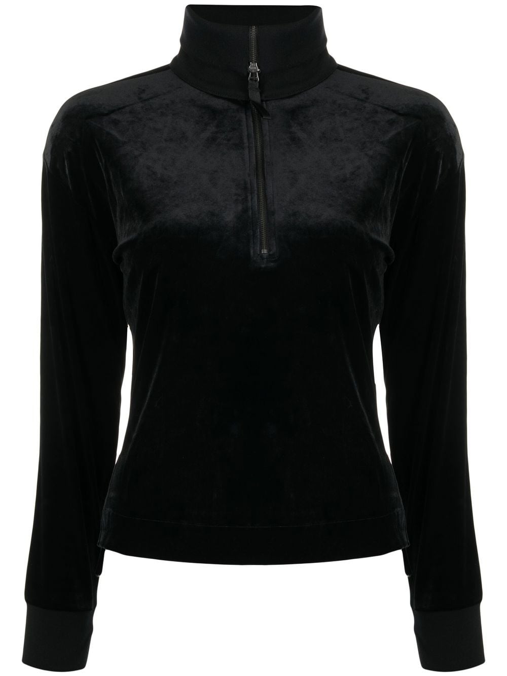 SPANX velvet half-zip sweatshirt - Black von SPANX