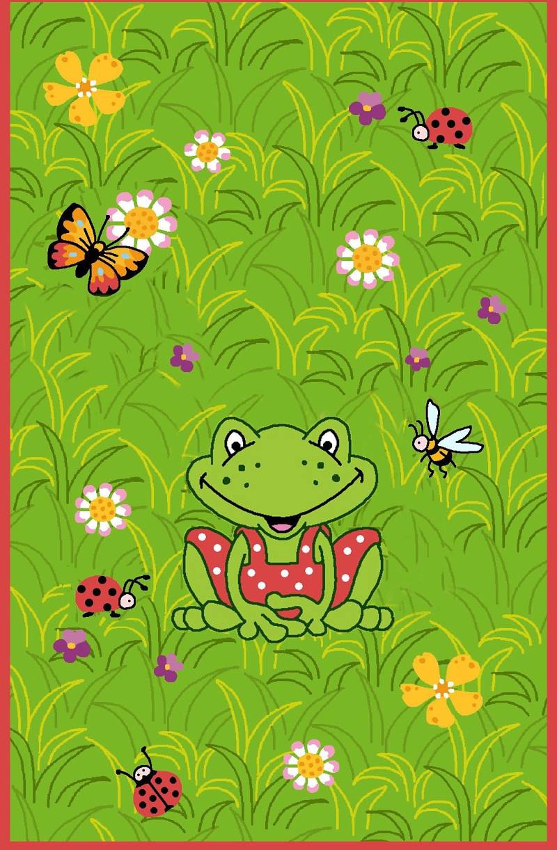 SPIEGELBURG GARDEN Kinderteppich »GA-1373«, rechteckig, 10 mm Höhe, Kurzflor, Konturenschnitt, brillante Farben, Kinderzimmer von SPIEGELBURG GARDEN