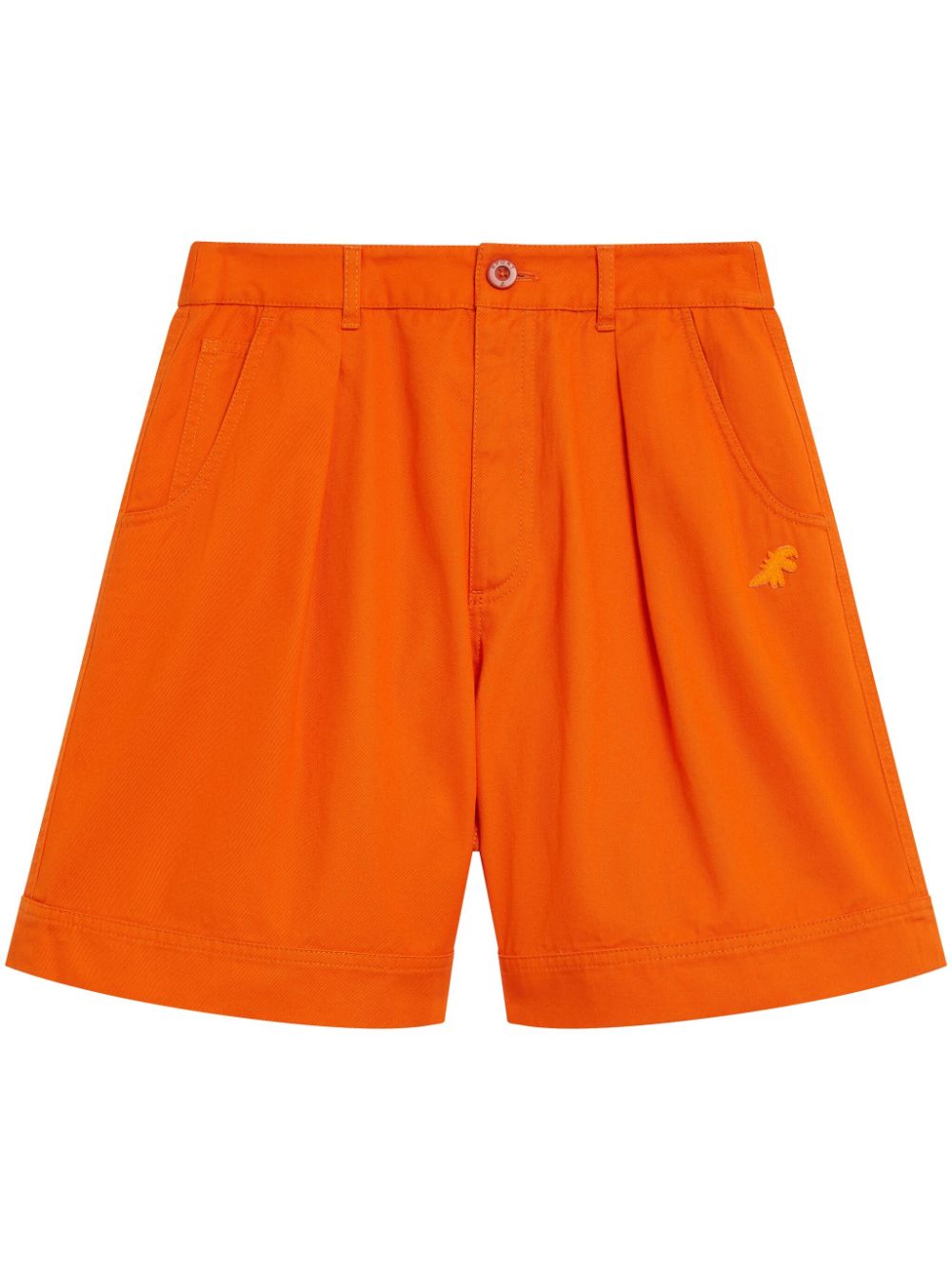 SPORT b. by agnès b. Dino-embroidered cotton shorts - Orange von SPORT b. by agnès b.