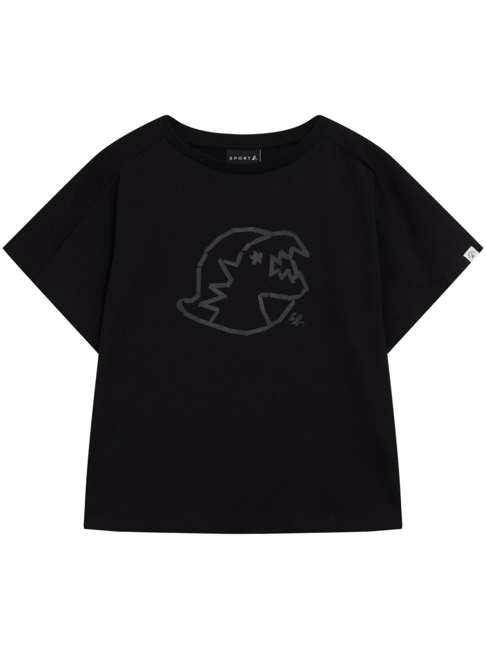 SPORT b. by agnès b. Dino-print cotton T-shirt - Black von SPORT b. by agnès b.