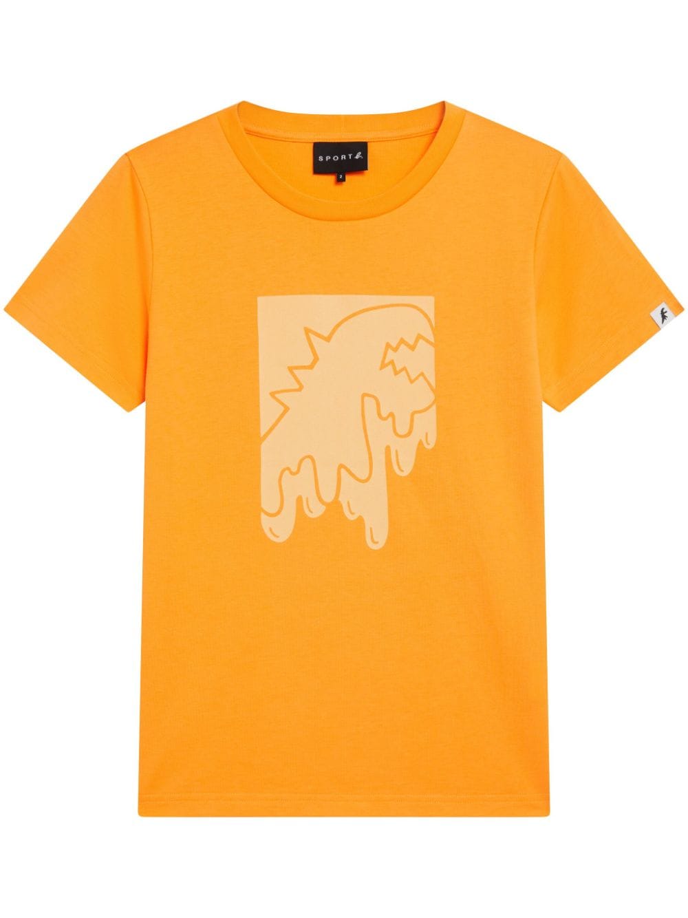 SPORT b. by agnès b. Dino-print cotton T-shirt - Yellow von SPORT b. by agnès b.