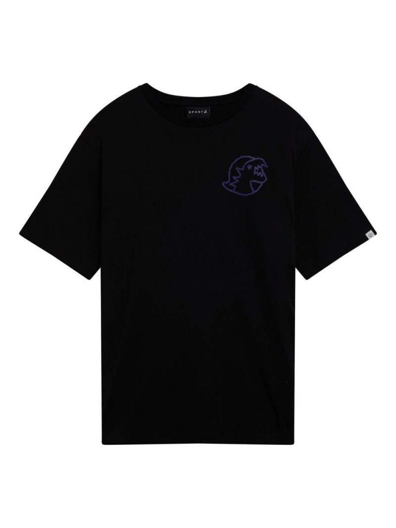 SPORT b. by agnès b. logo-tape cotton T-shirt - Black von SPORT b. by agnès b.