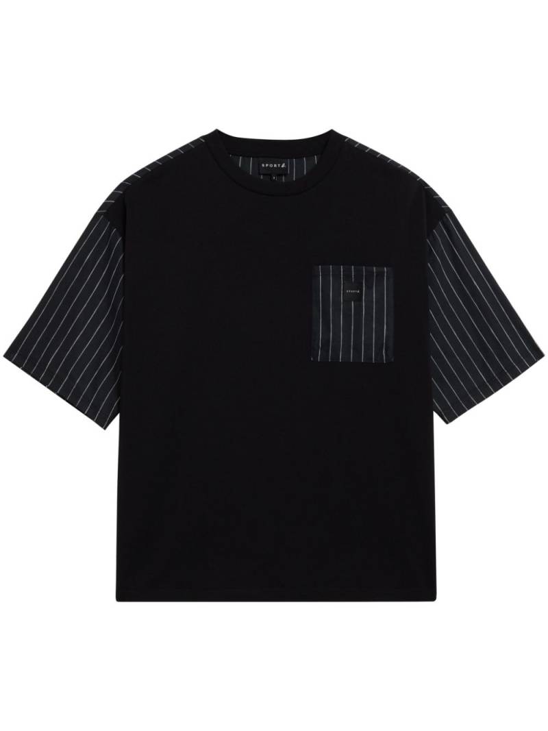 SPORT b. by agnès b. pinstriped cotton T-shirt - Black von SPORT b. by agnès b.