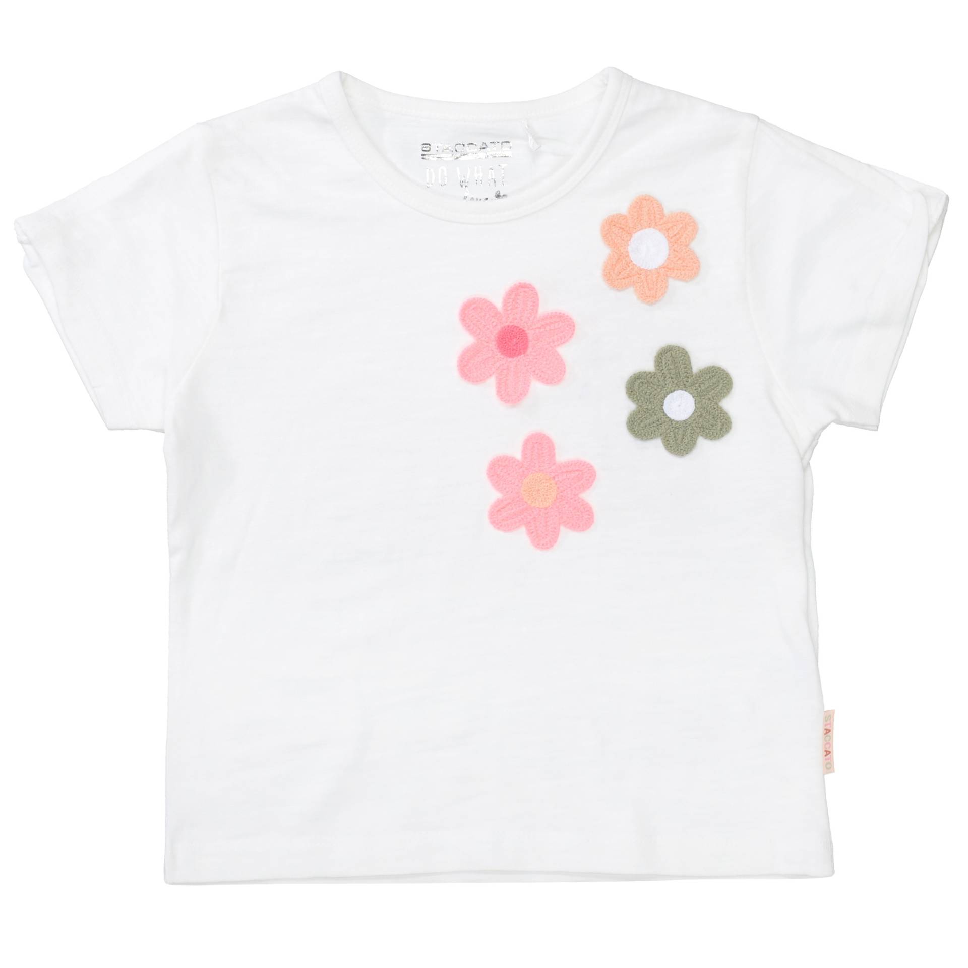 STACCATO T-Shirt, T-Shirt mit Blumenapplikation