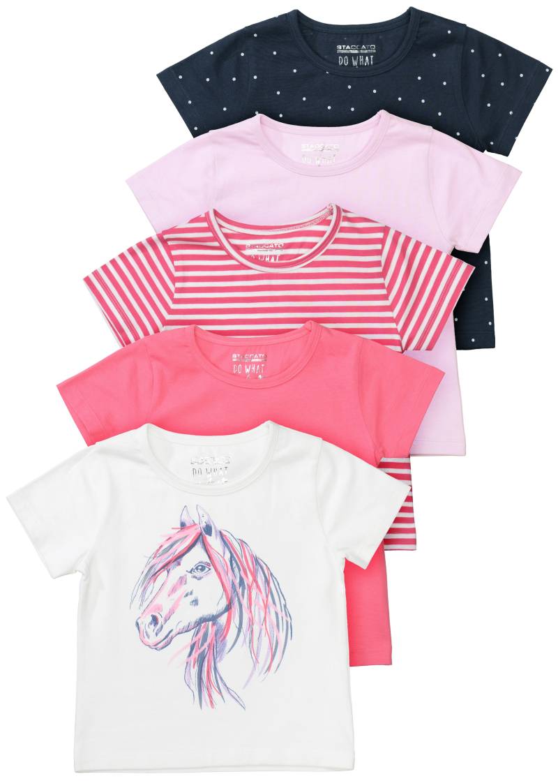 STACCATO T-Shirt »Pferd«, 5-er Set von STACCATO