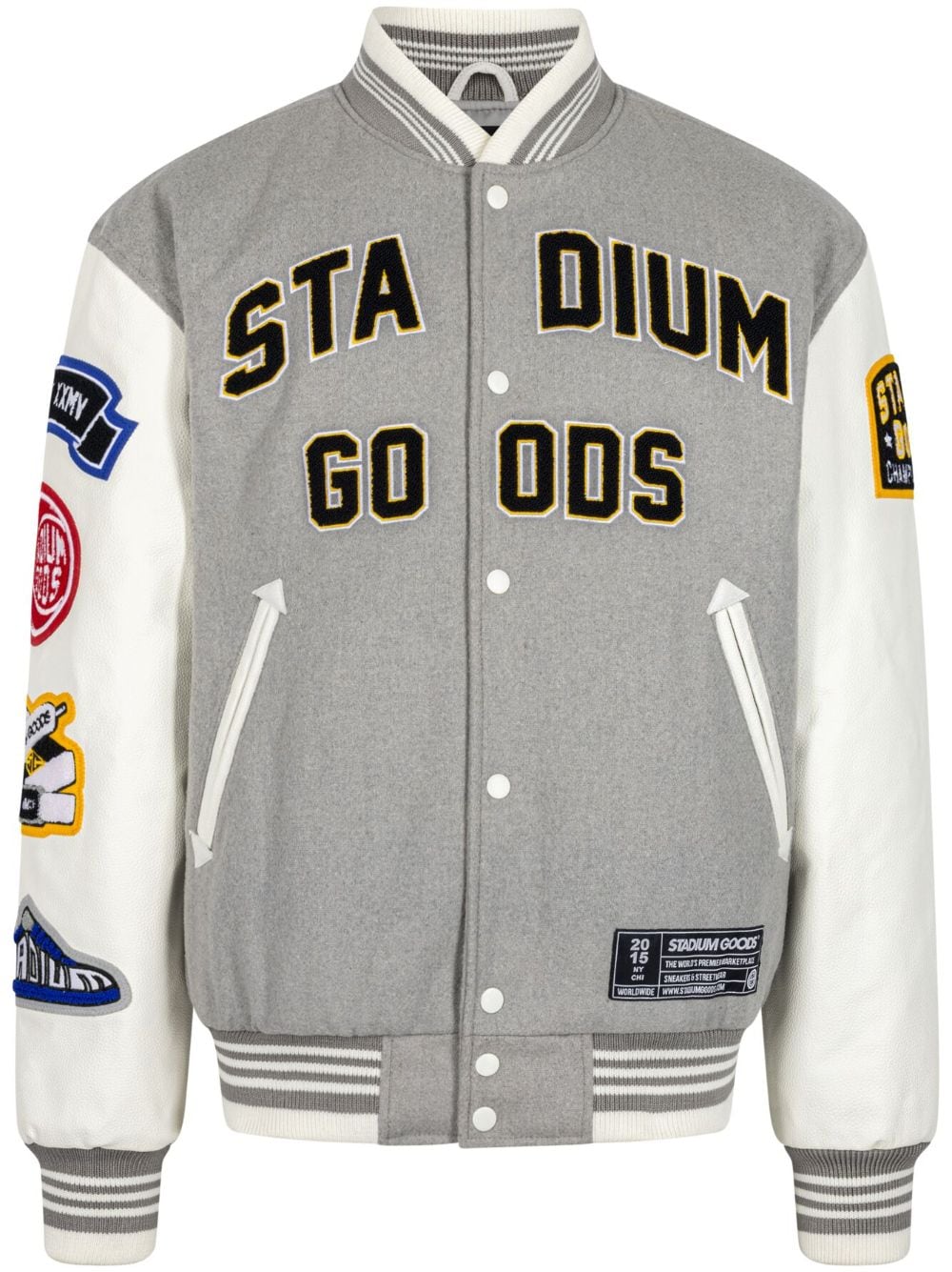 STADIUM GOODS® "Champions League" wool varsity jacket - Grey von STADIUM GOODS®