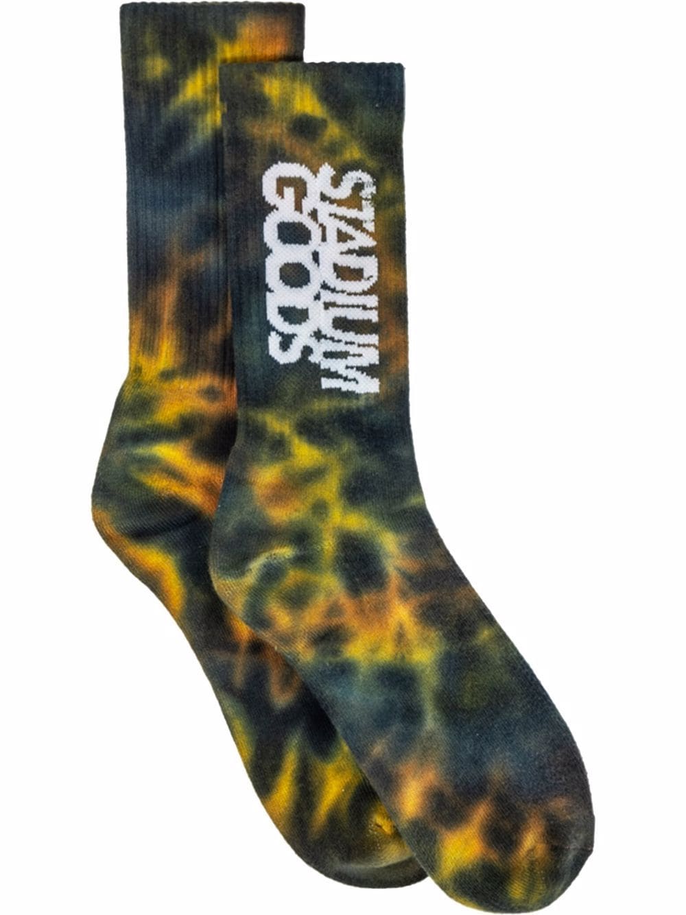 STADIUM GOODS® x Smalls "Jungle Camo Tie-Dye" socks - Green von STADIUM GOODS®