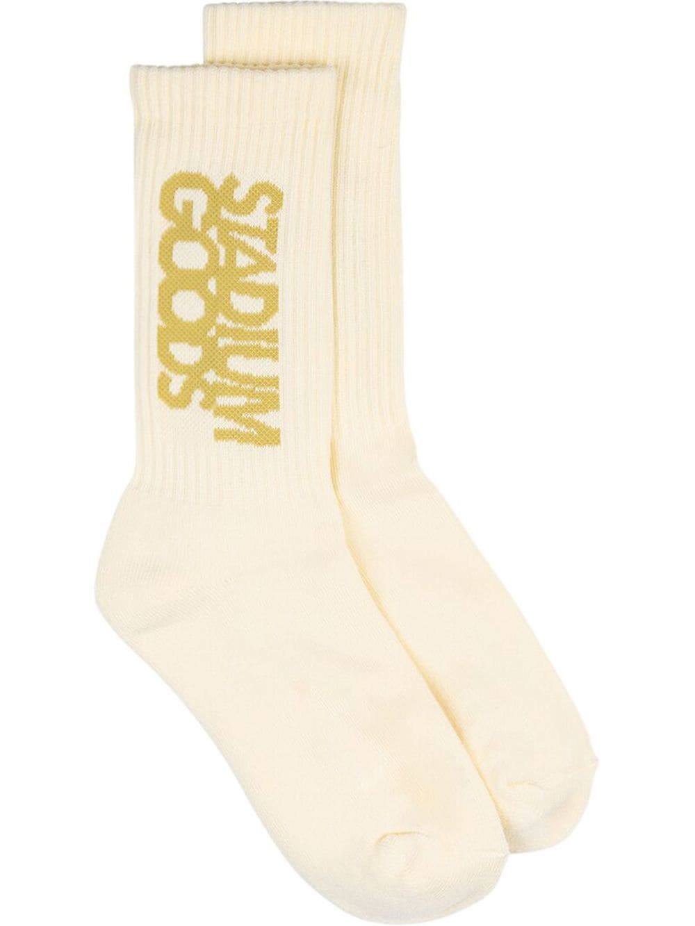 STADIUM GOODS® logo "Champagne" crew socks - Neutrals von STADIUM GOODS®