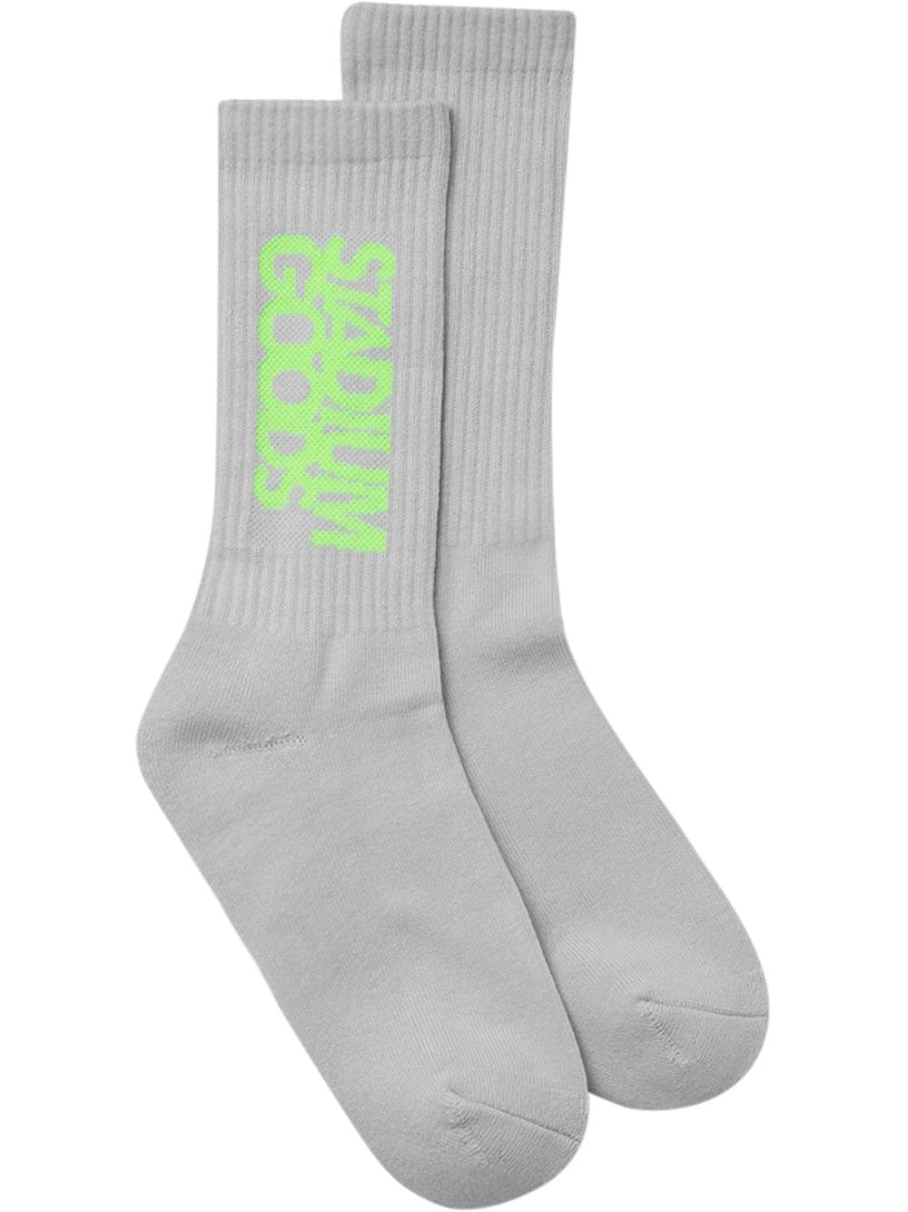 STADIUM GOODS® logo "Glow In The Dark" crew socks - Grey von STADIUM GOODS®