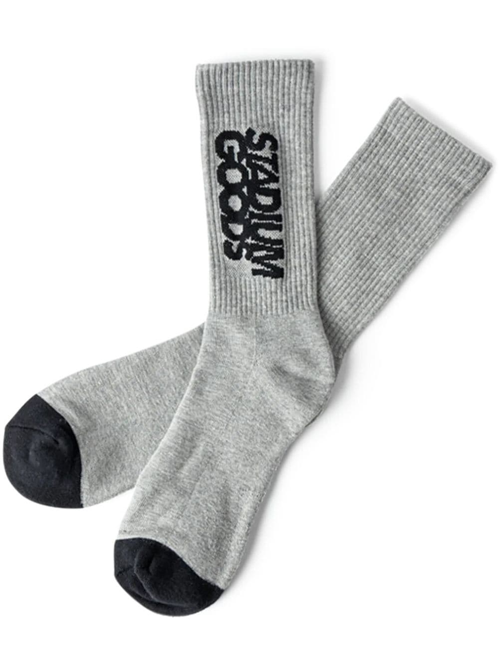 STADIUM GOODS® logo "Varsity Grey" crew socks von STADIUM GOODS®