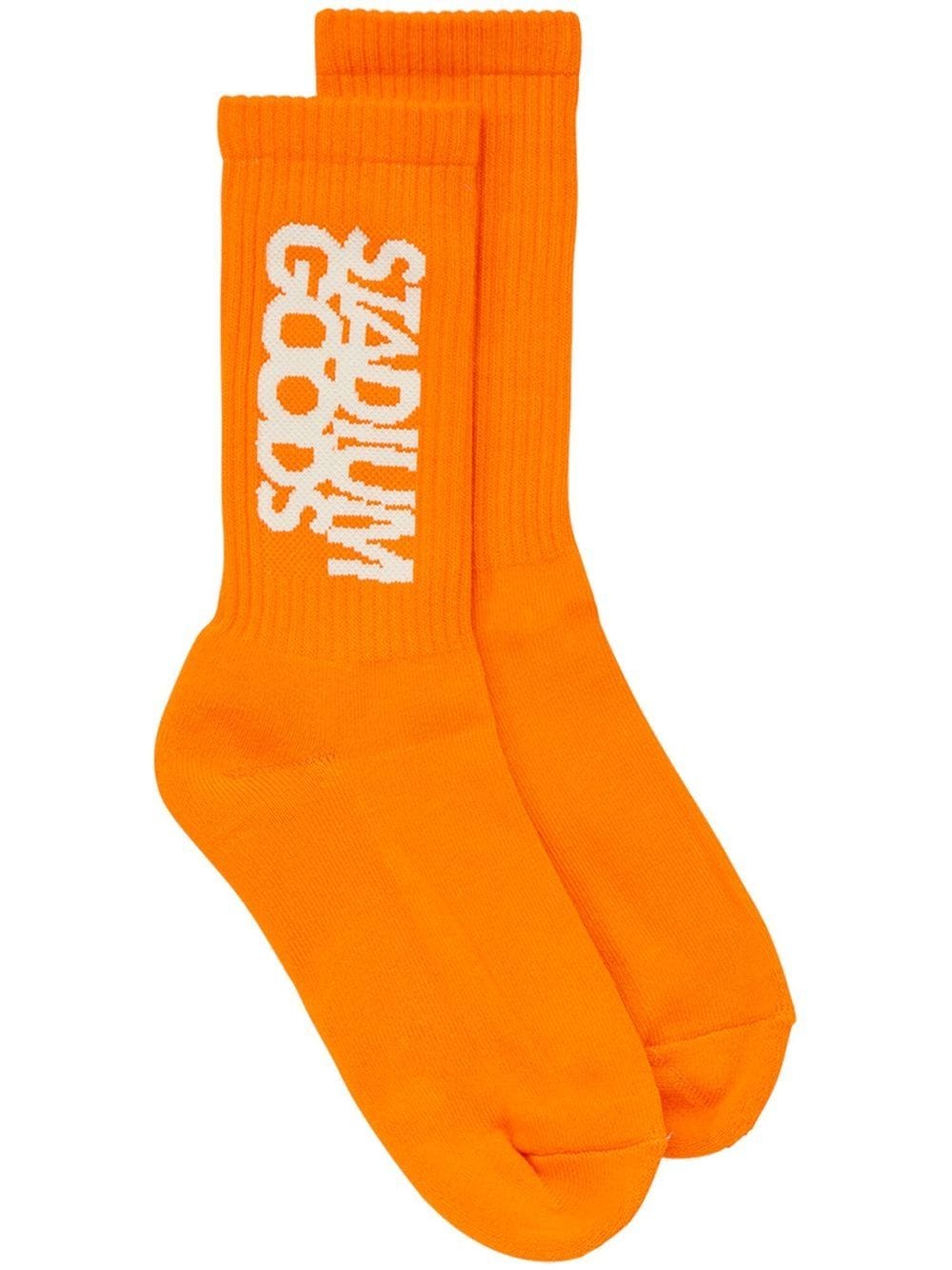 STADIUM GOODS® logo-print ''Neon Orange'' crew sock von STADIUM GOODS®