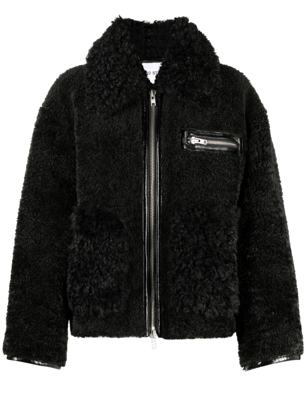 STAND STUDIO Joann faux-shearling coat - Black von STAND STUDIO