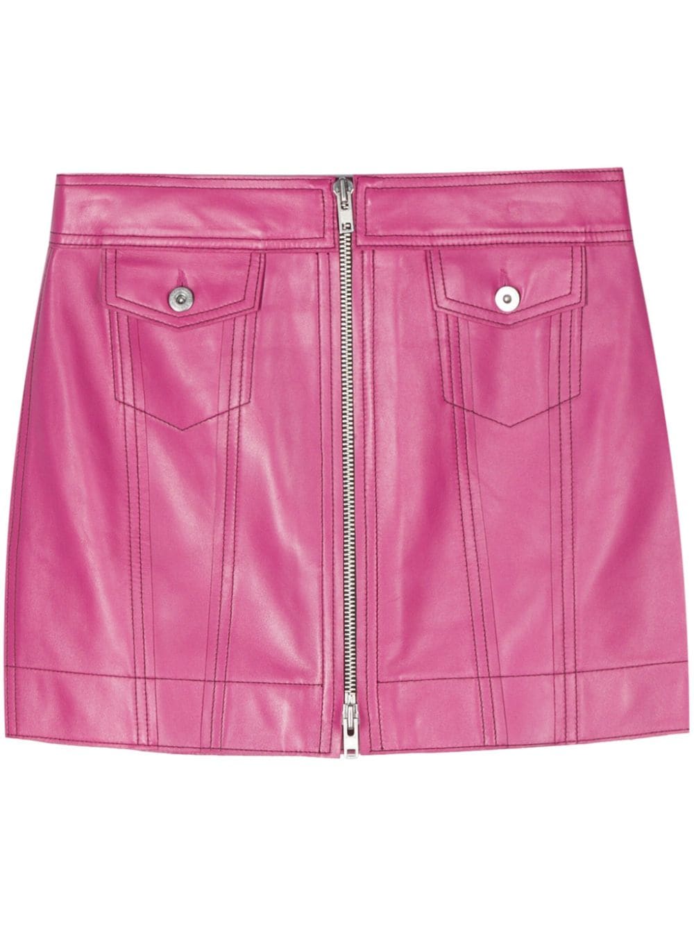 STAND STUDIO Kaelyn leather skirt - Pink von STAND STUDIO