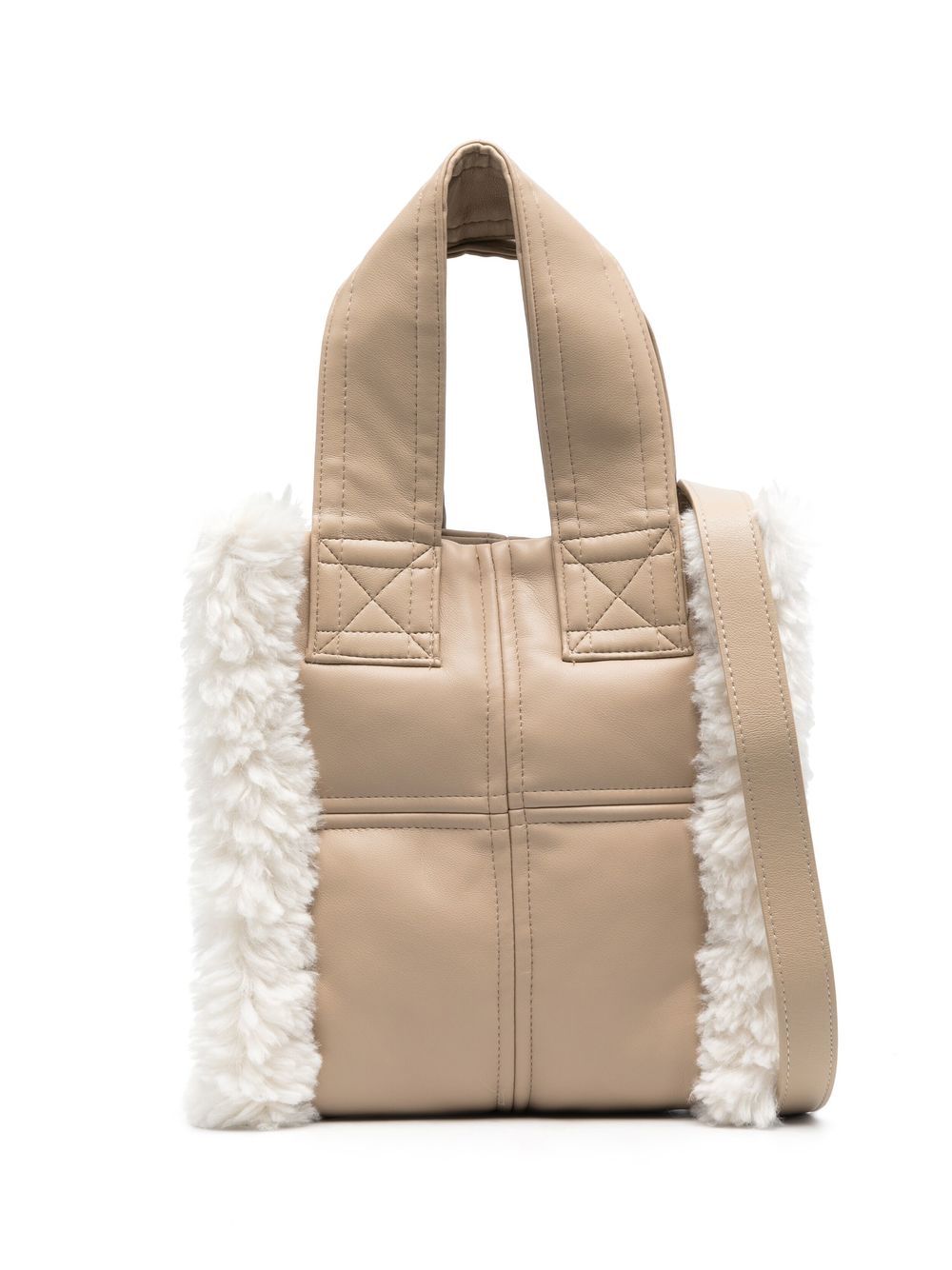 STAND STUDIO Lisetnis faux-fur tote bag - Neutrals von STAND STUDIO