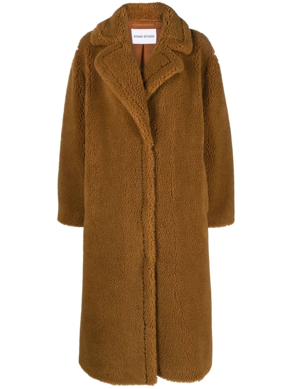 STAND STUDIO Maria single-breasted midi coat - Brown von STAND STUDIO