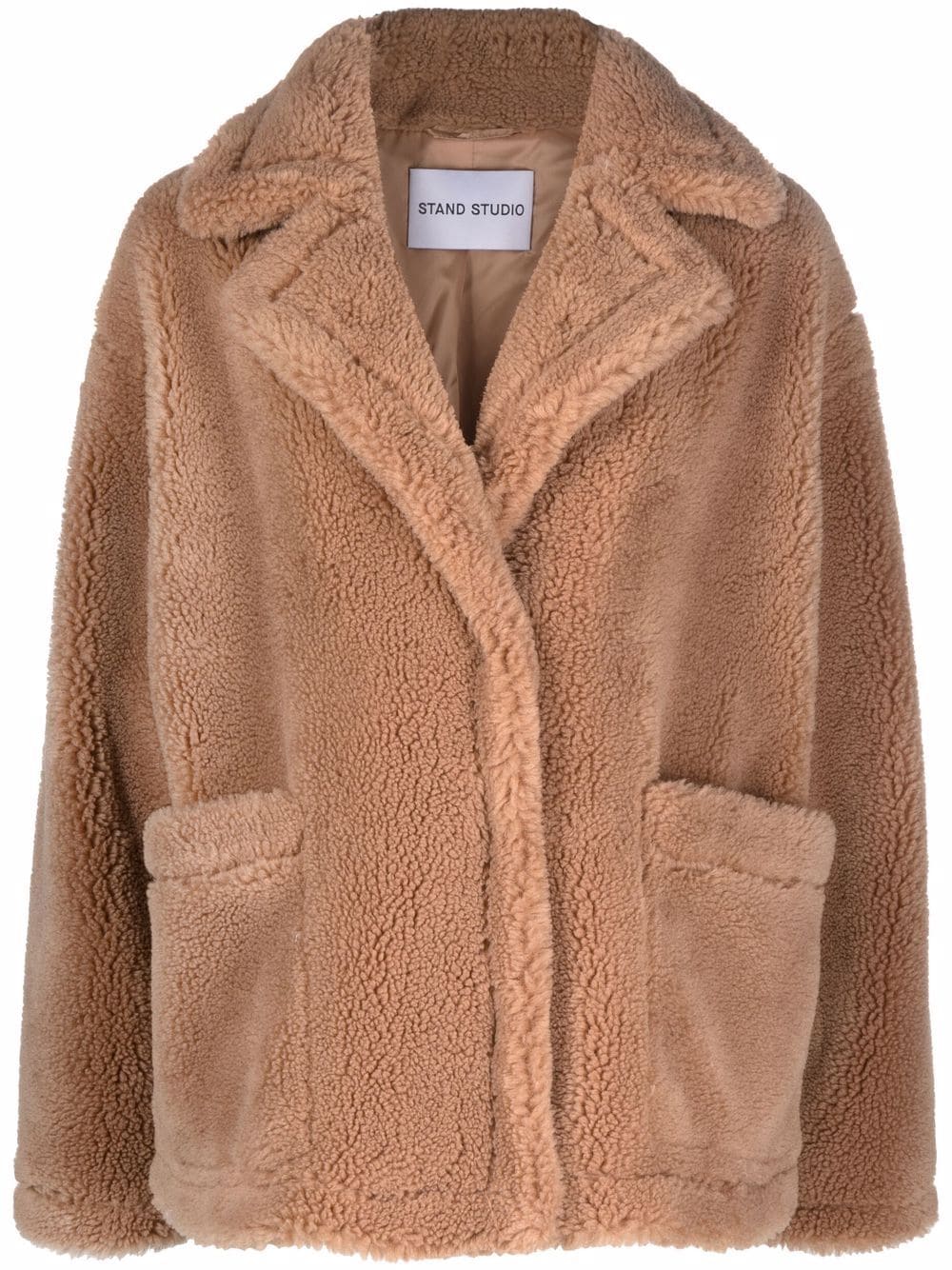 STAND STUDIO Marina faux-shearling jacket - Brown von STAND STUDIO