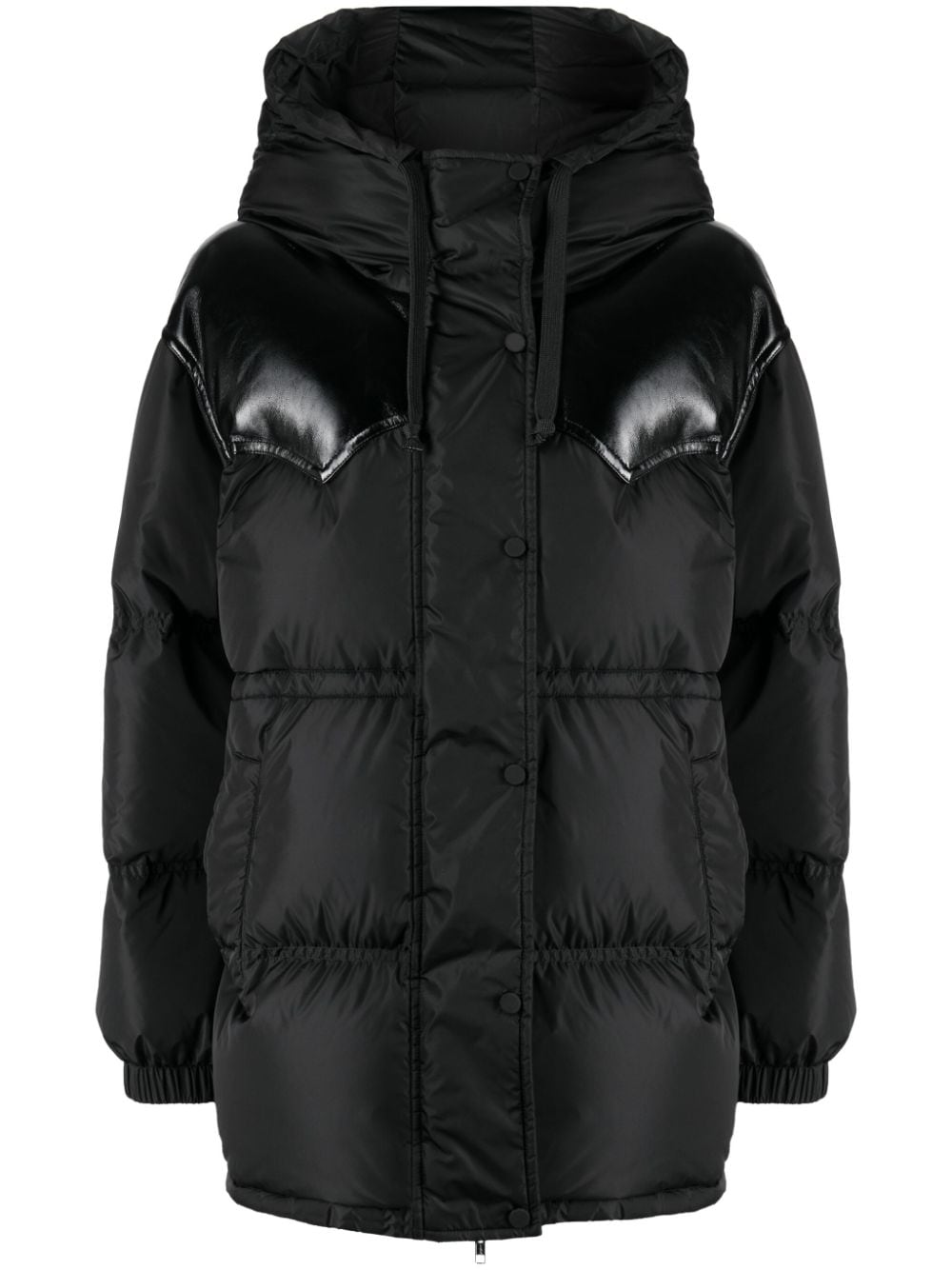 STAND STUDIO Matterhorn panelled padded coat - Black von STAND STUDIO