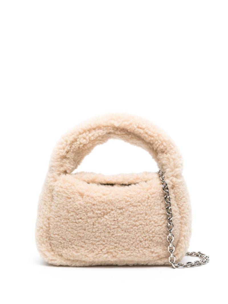 STAND STUDIO Minnie Fur faux-shearling tote bag - Neutrals von STAND STUDIO