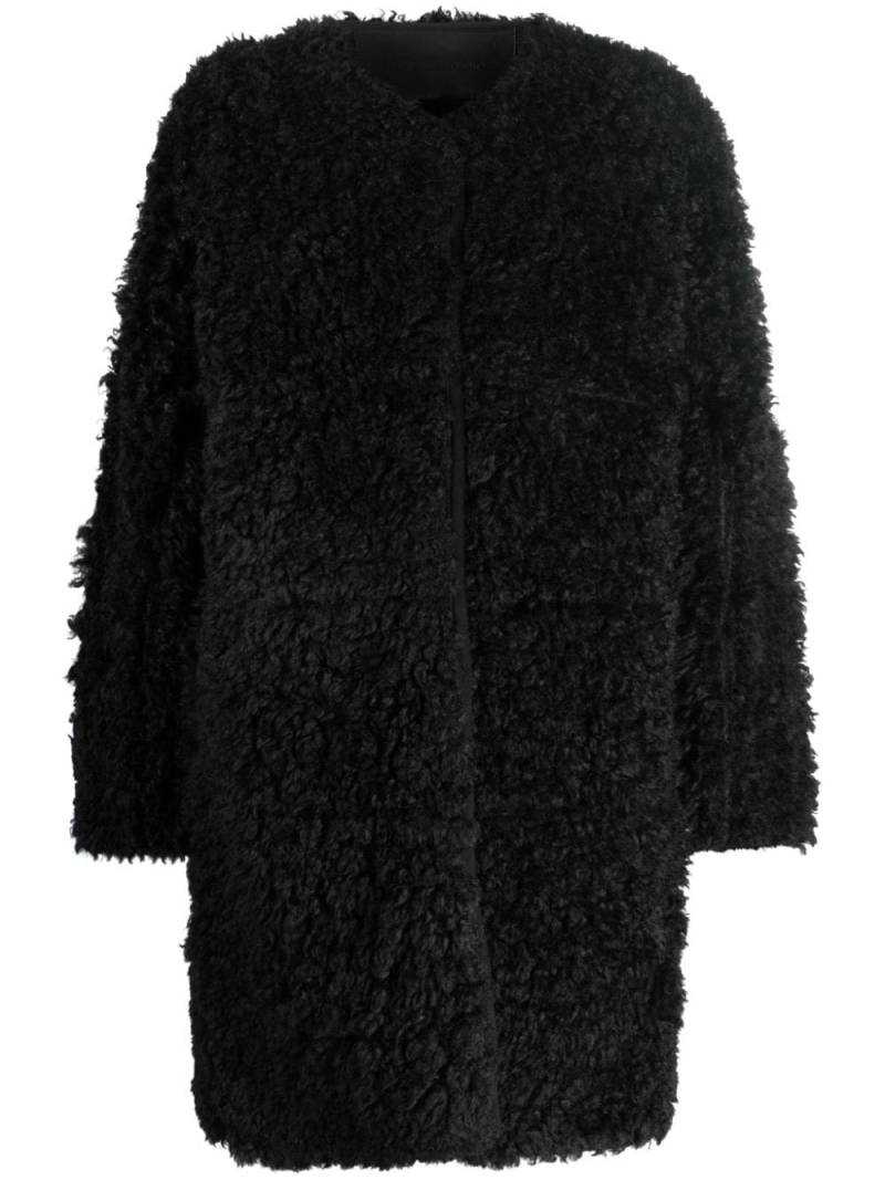 STAND STUDIO Paola reversible faux-shearling coat - Black von STAND STUDIO