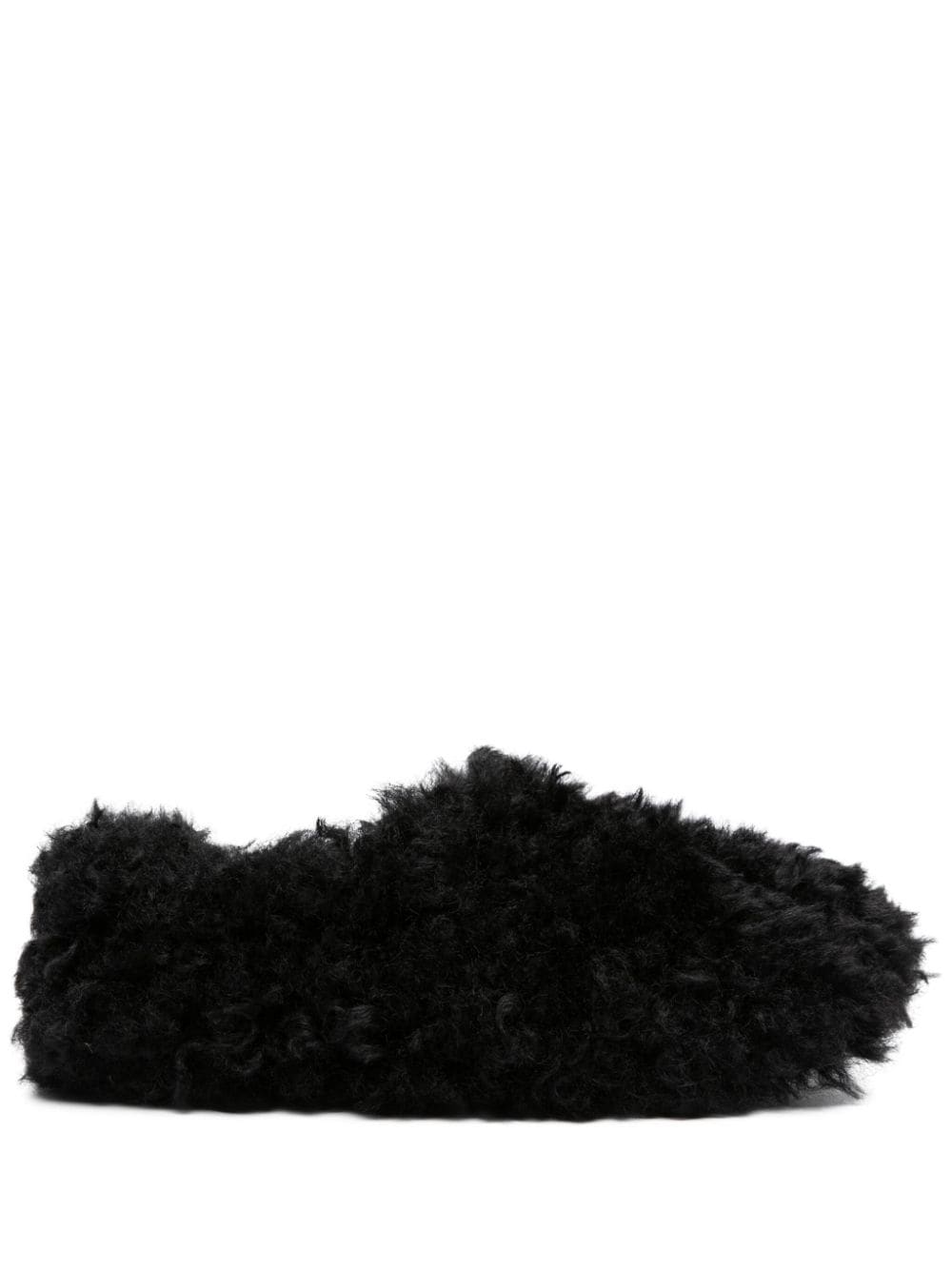 STAND STUDIO faux-fur slippers - Black von STAND STUDIO