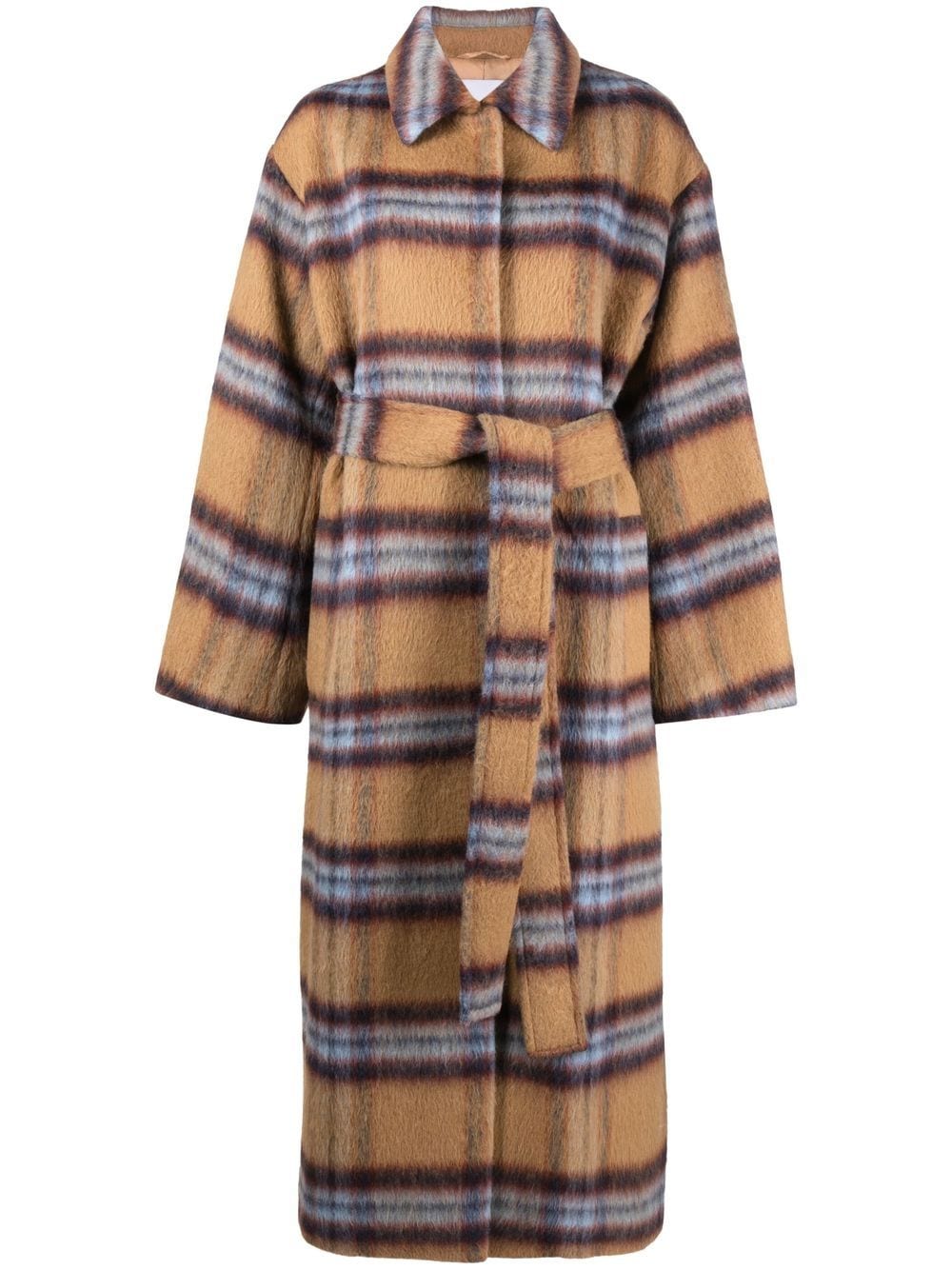 STAND STUDIO plaid-check print belted coat - Neutrals von STAND STUDIO