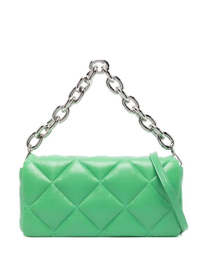 STAND STUDIO quilted chain-detail shoulder bag - Green von STAND STUDIO