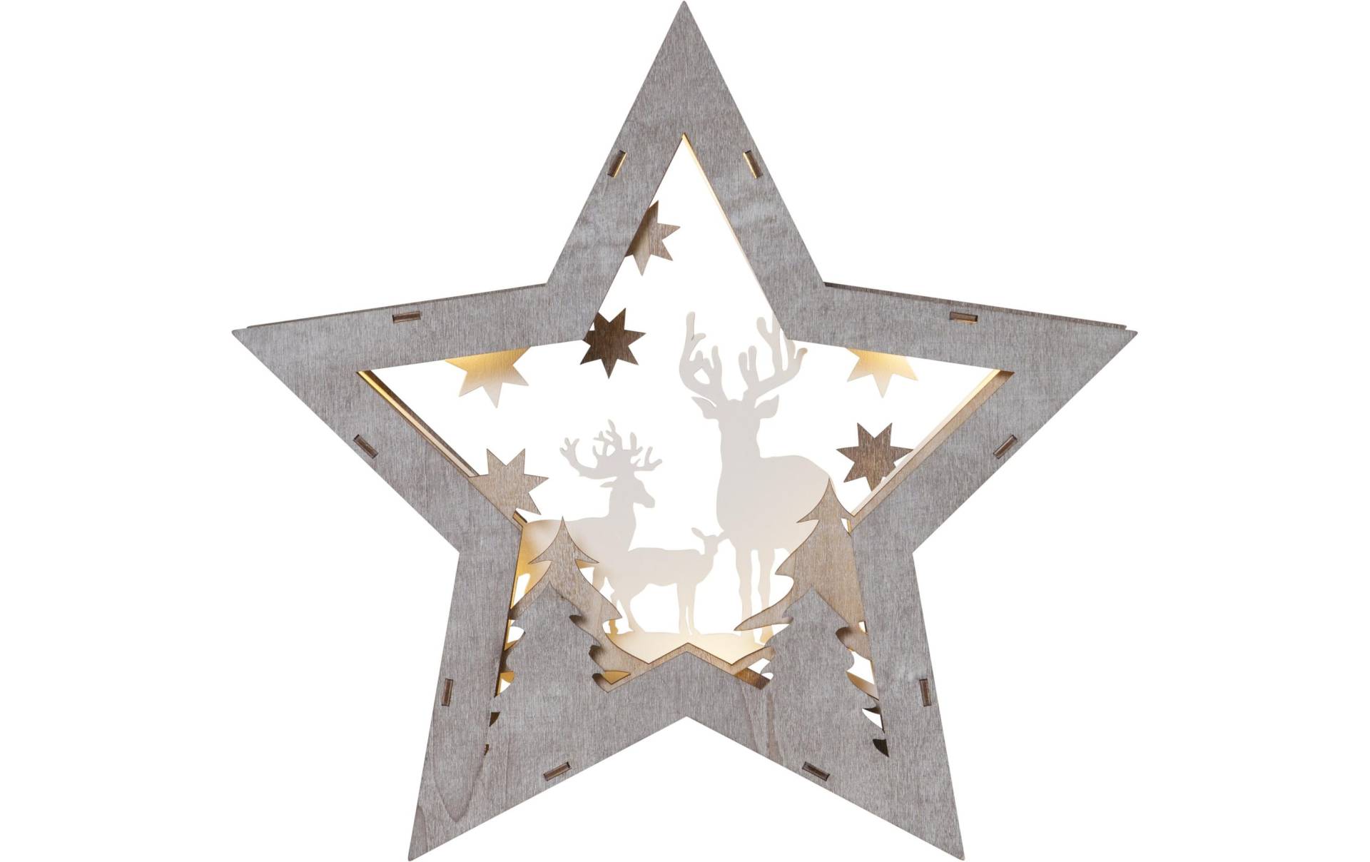 STAR TRADING LED Dekofigur »Trading Tischdeko Stern Fauna« von STAR TRADING