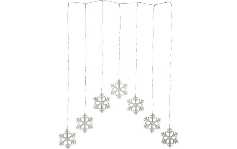 STAR TRADING LED-Lichtervorhang »Decy Snowflake, 47 LEDs, 85 cm,« von STAR TRADING