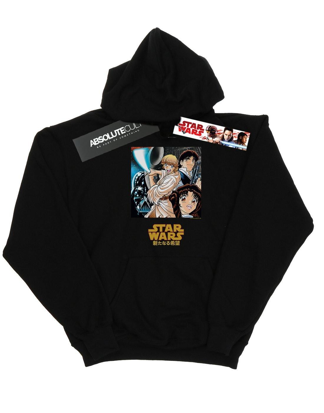 Anime Poster Kapuzenpullover Herren Schwarz 3XL von STAR WARS