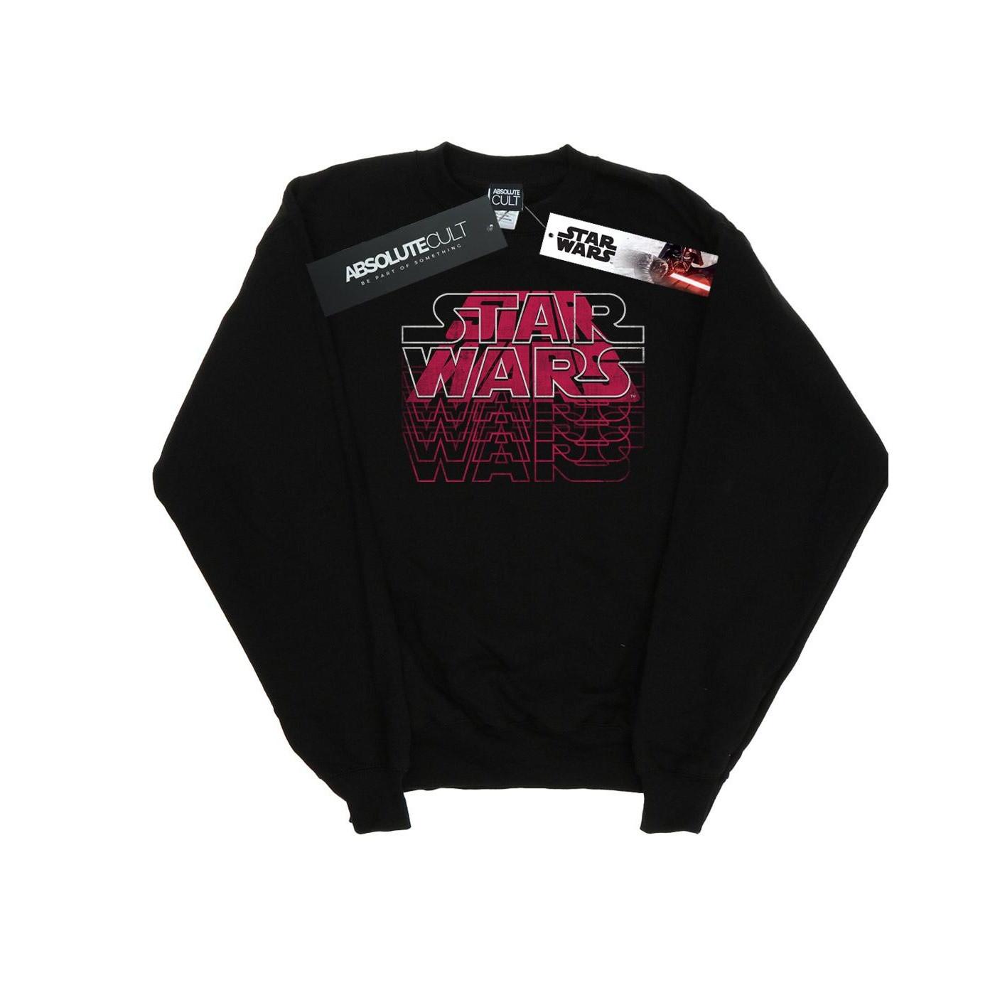 Blended Logos Sweatshirt Herren Schwarz 5XL von STAR WARS
