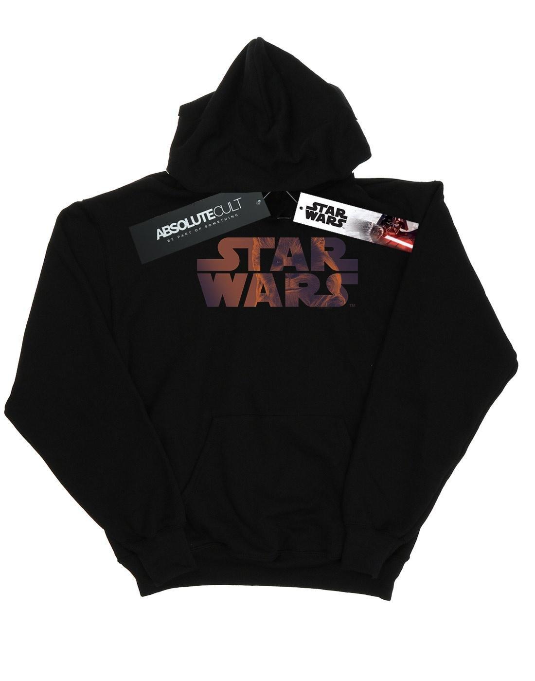 Chewbacca Logo Kapuzenpullover Mädchen Schwarz 116 von STAR WARS