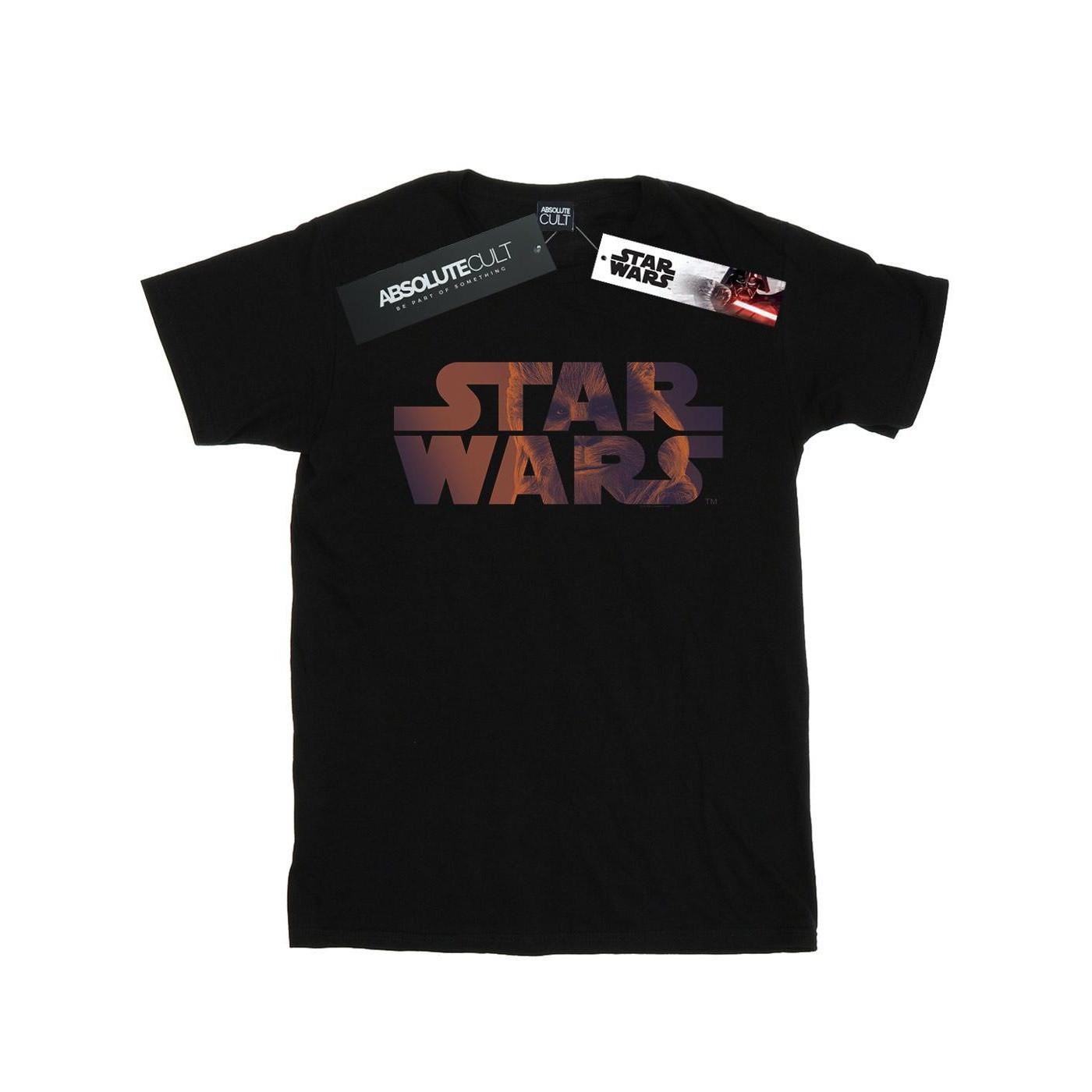 Chewbacca Logo Tshirt Herren Schwarz 5XL von STAR WARS