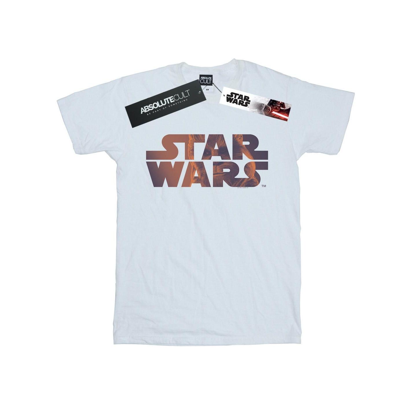 Chewbacca Logo Tshirt Mädchen Weiss 152-158 von STAR WARS