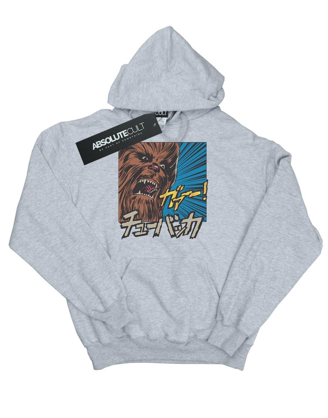 Chewbacca Roar Pop Art Kapuzenpullover Herren Grau XXL von STAR WARS