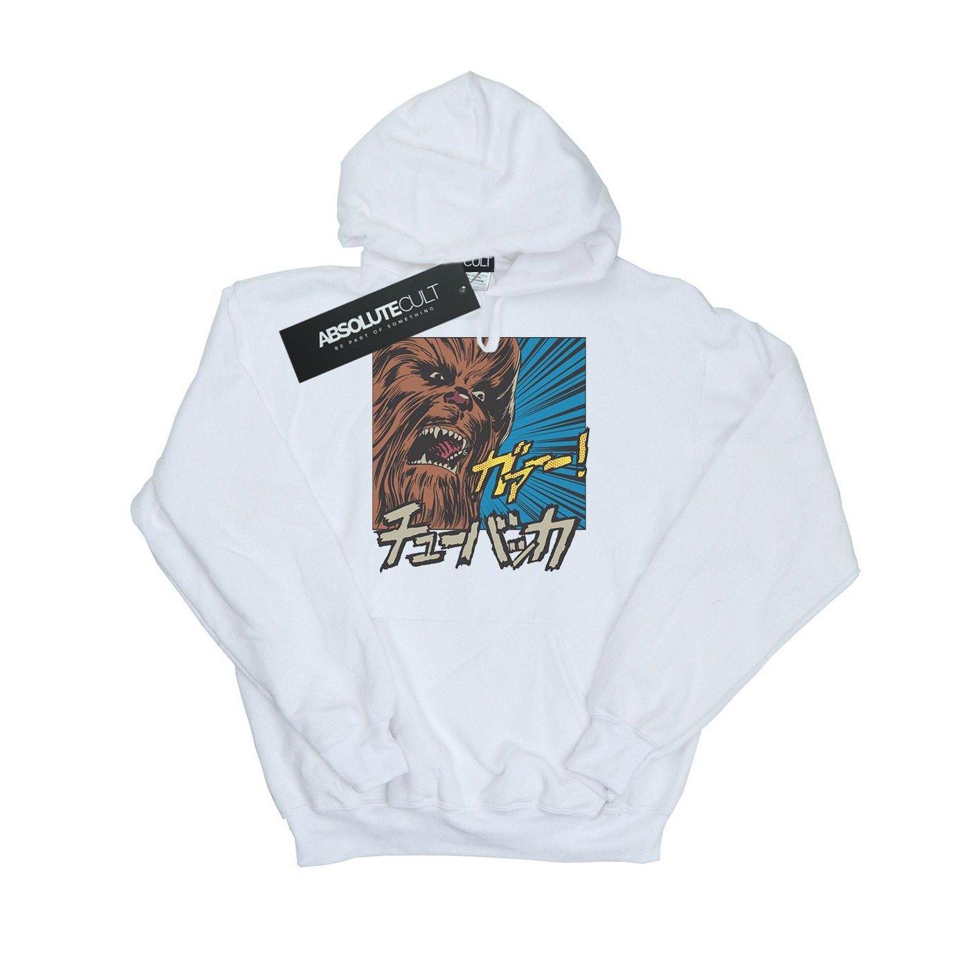 Chewbacca Roar Pop Art Kapuzenpullover Mädchen Weiss 152-158 von STAR WARS