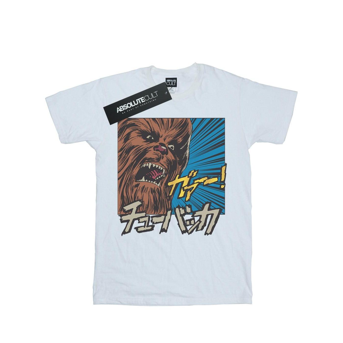 Chewbacca Roar Pop Art Tshirt Herren Weiss L von STAR WARS