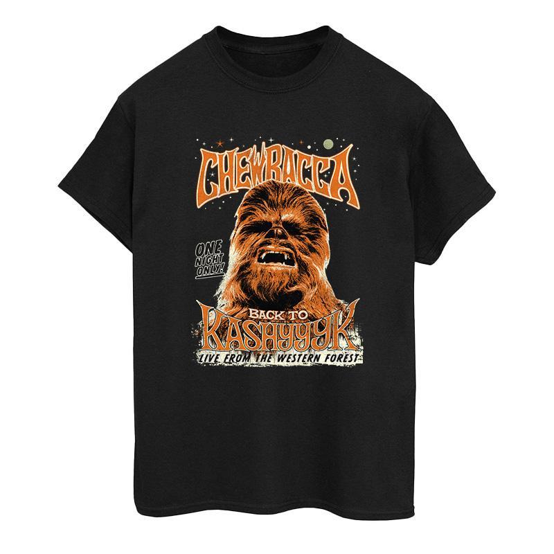 Chewbacca Rock Poster Tshirt Herren Schwarz XL von STAR WARS