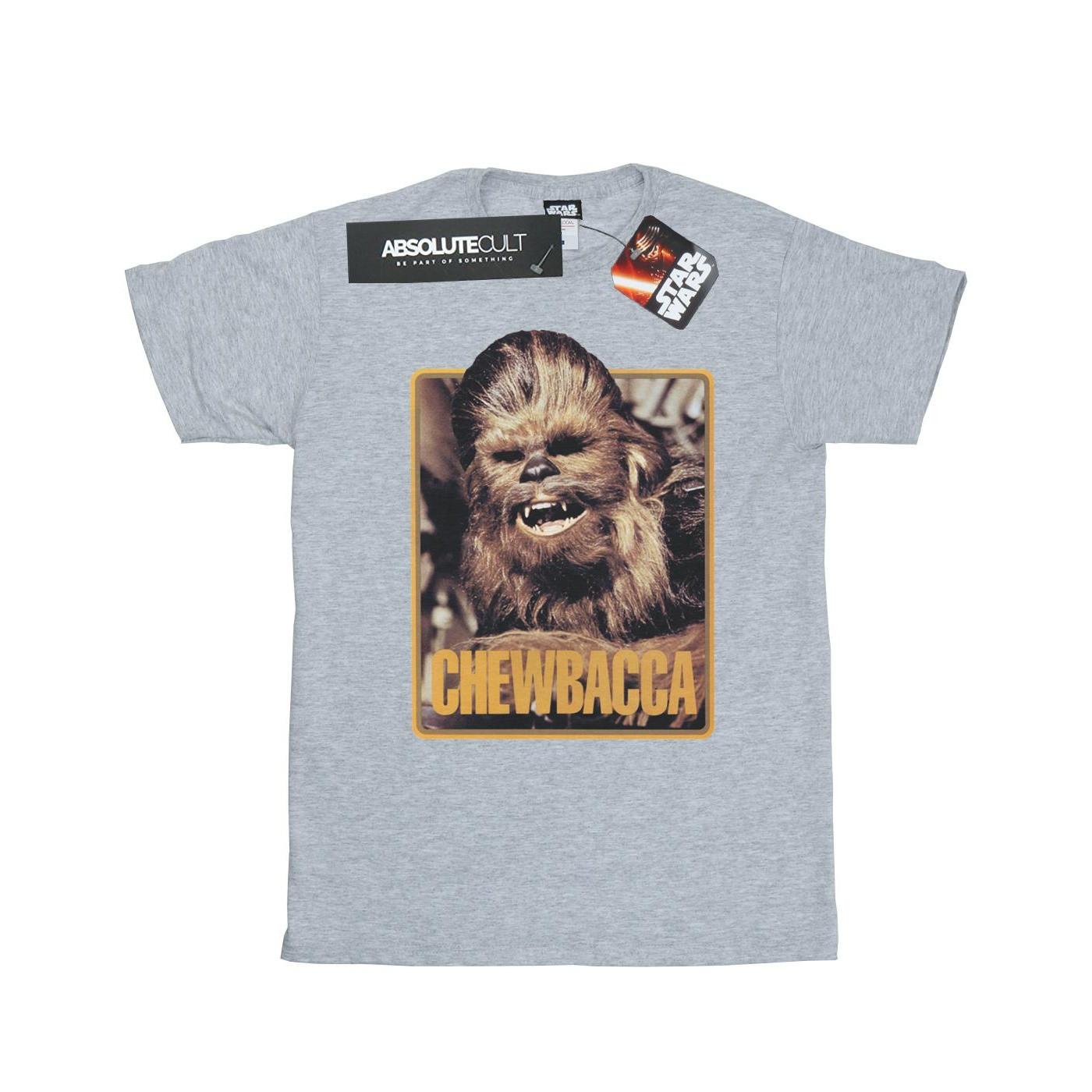 Chewbacca Scream Tshirt Mädchen Grau 116 von STAR WARS