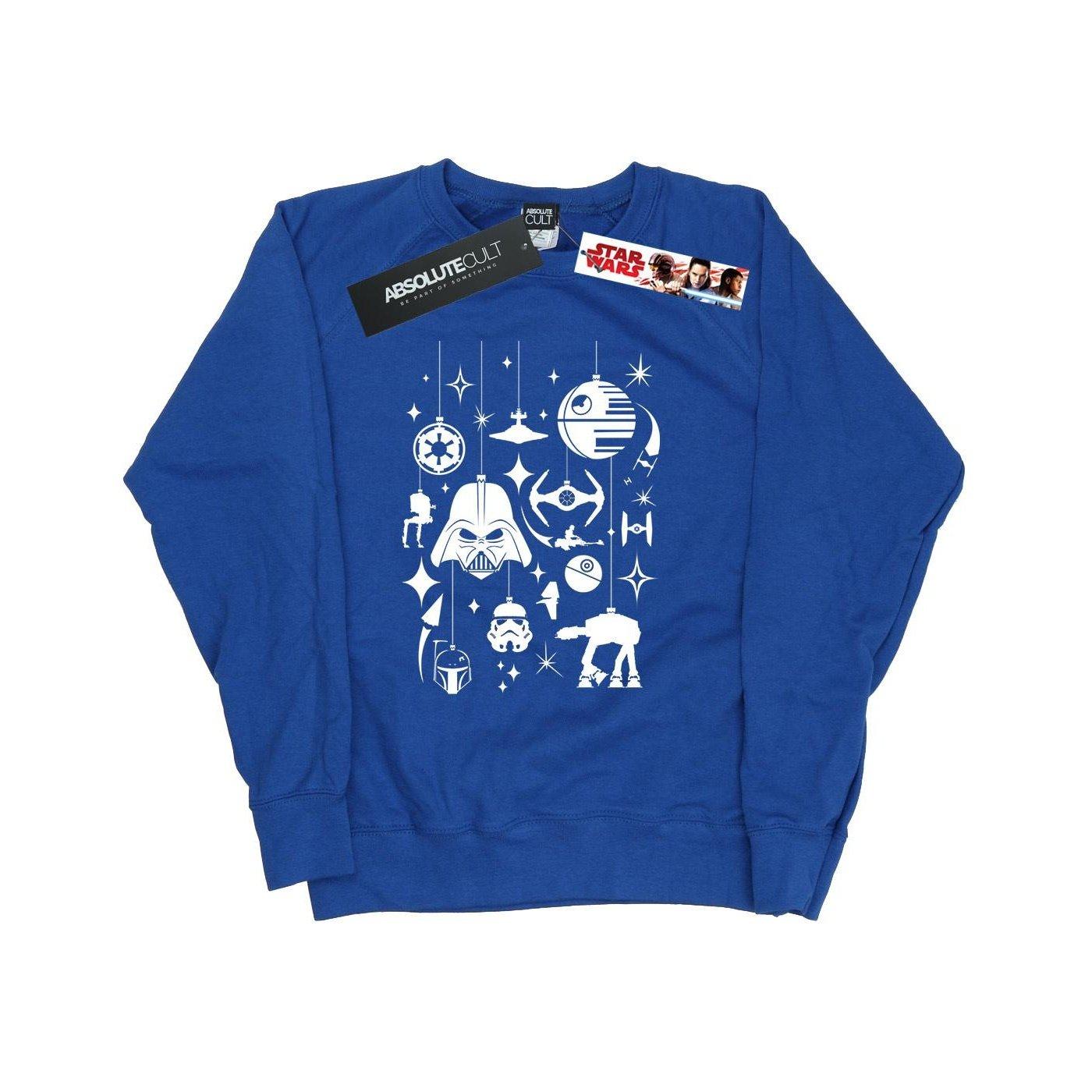 Christmas Decorations Sweatshirt Damen Königsblau XL von STAR WARS