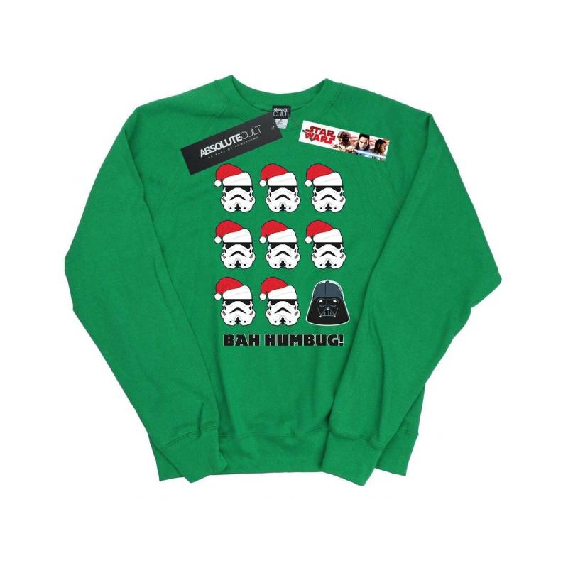 Christmas Humbug Sweatshirt Damen Grün L von STAR WARS