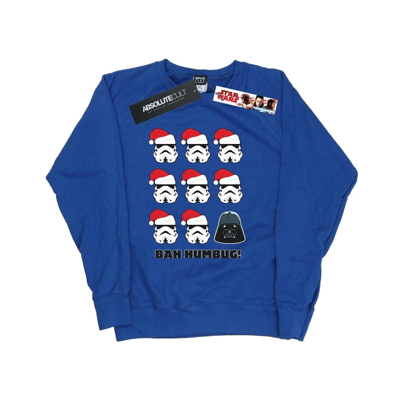 Christmas Humbug Sweatshirt Damen Königsblau XL von STAR WARS