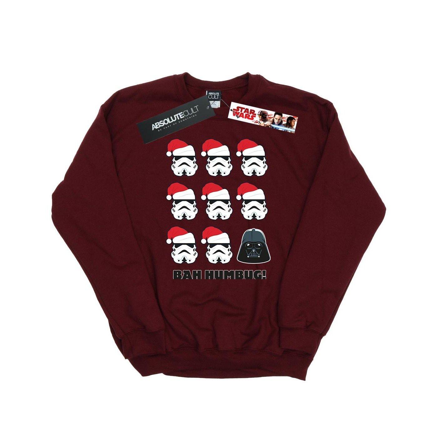 Christmas Humbug Sweatshirt Damen Weinrot XL von STAR WARS