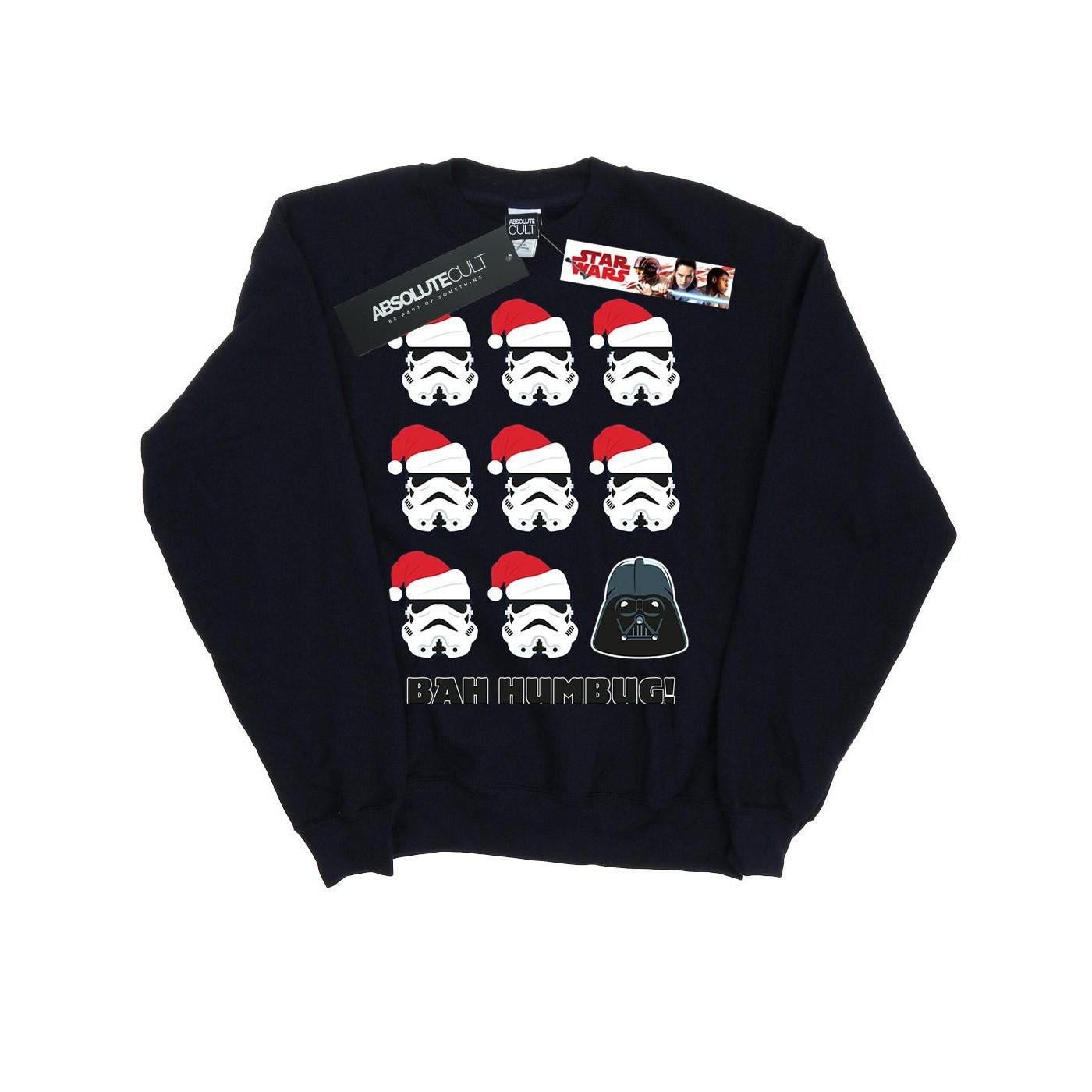 Christmas Humbug Sweatshirt Jungen Marine 128 von STAR WARS