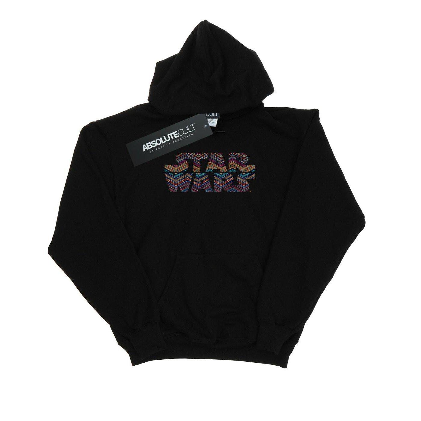 Colour Aztec Logo Kapuzenpullover Damen Schwarz XL von STAR WARS