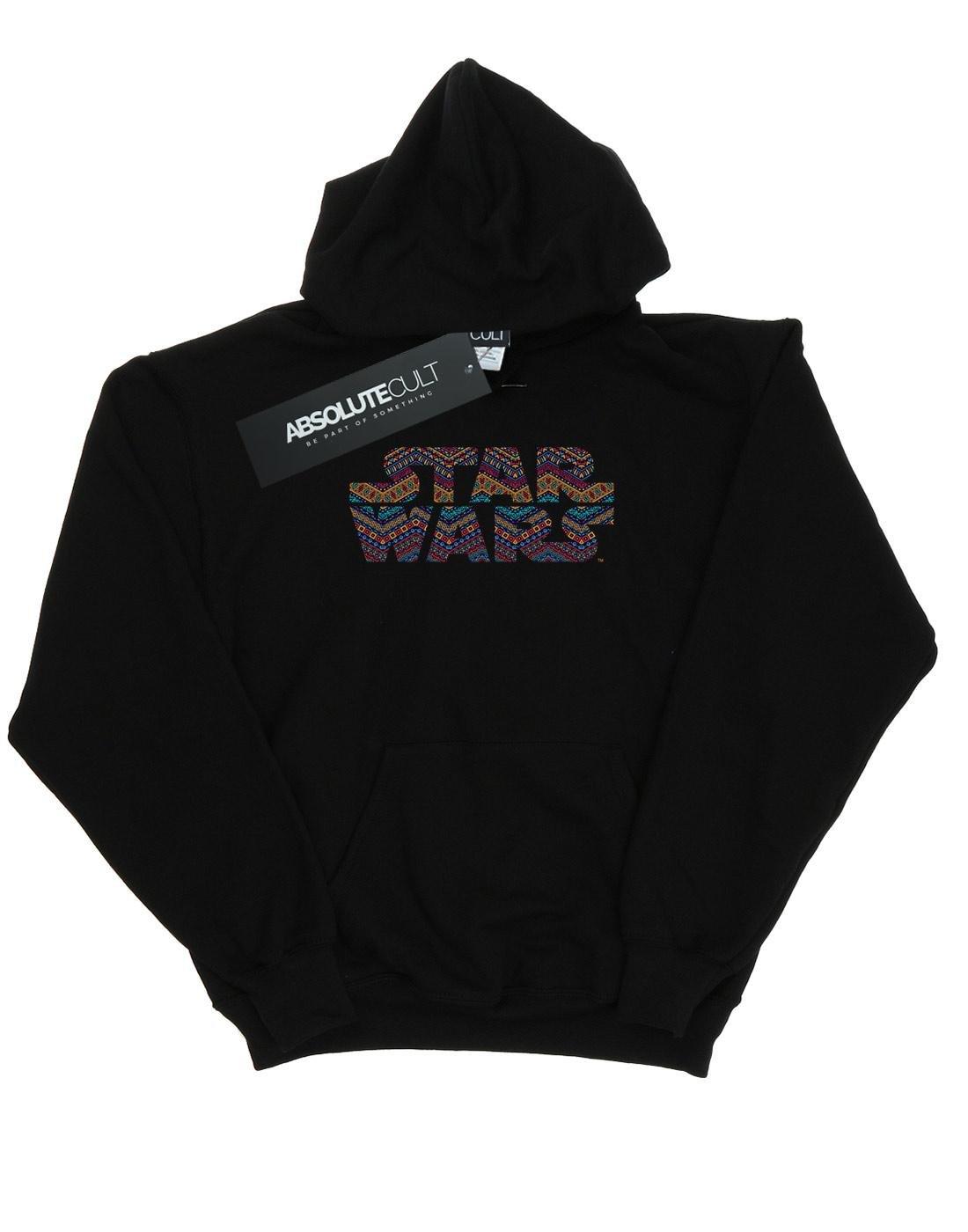 Colour Aztec Logo Kapuzenpullover Herren Schwarz S von STAR WARS